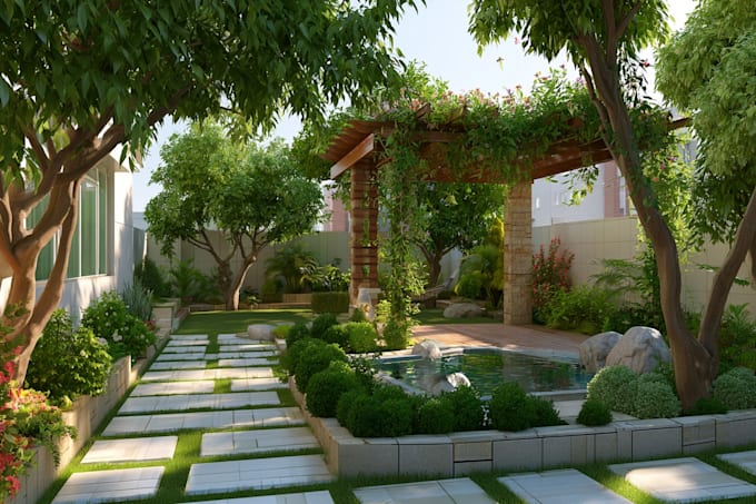 do landscape designing home garden high quality renderings