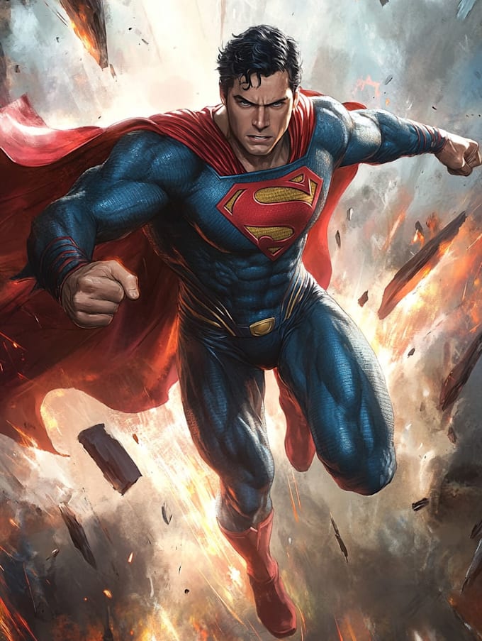 make amazing custom super hero portrait