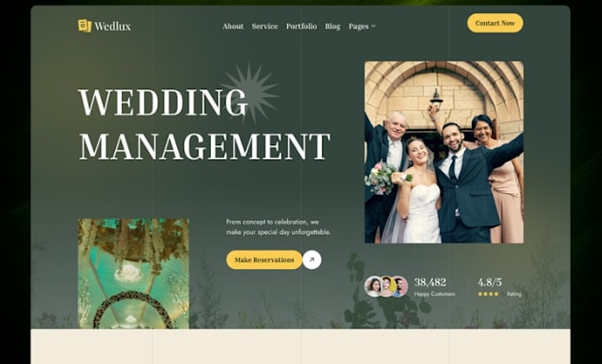 design wix wedding planner website bridal website photography website