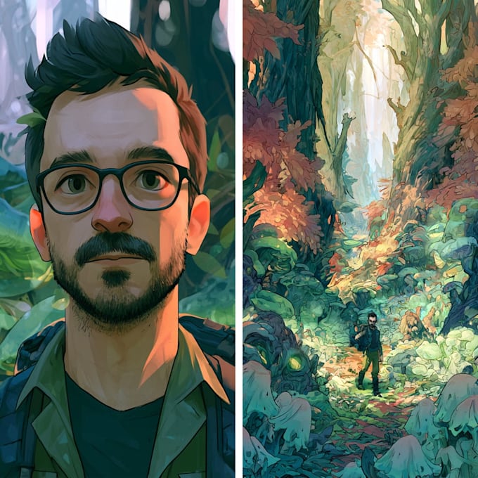 draw fantasy custom illustrations