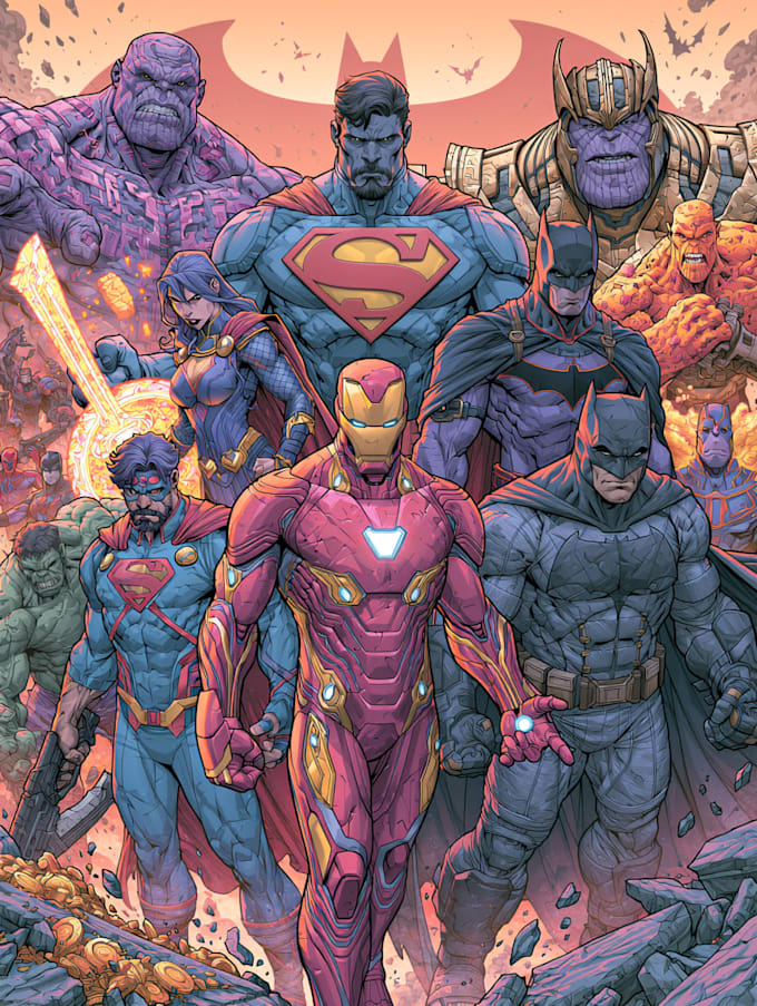 design a superhero comic