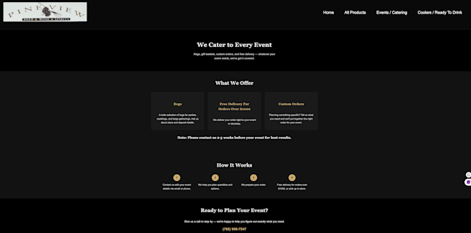build a custom responsive business website