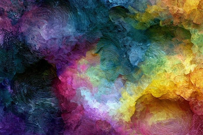 paint digital abstract art works
