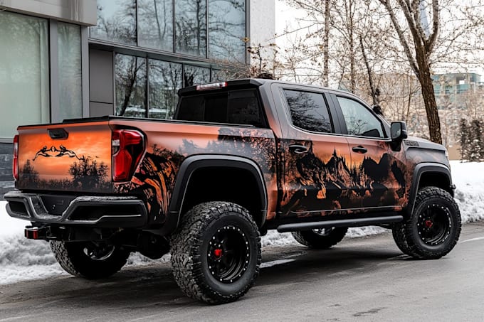 draw car wrap vehicle wrap truck wrap