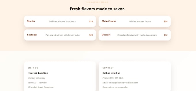 build website for your restaurant that will improve your sales