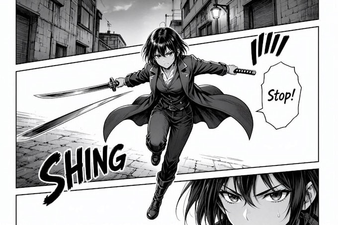 create engaging manga comic pages with backgrounds