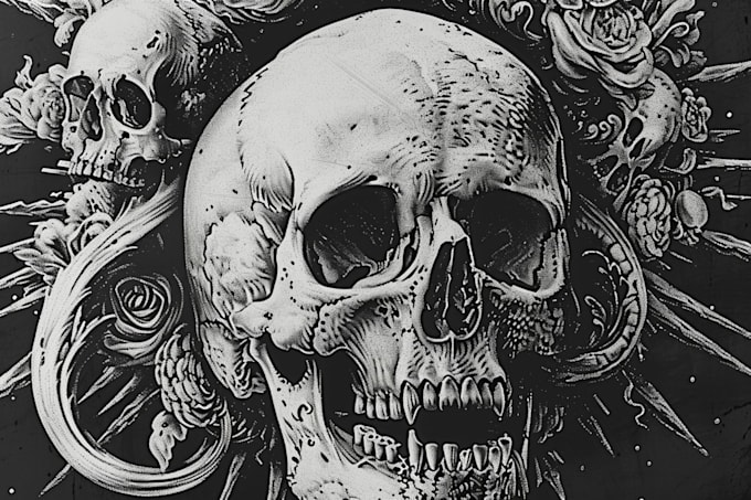 create detailed gothic vintage engraving illustration
