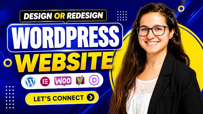 build wordpress website development, business website or wordpress blog website