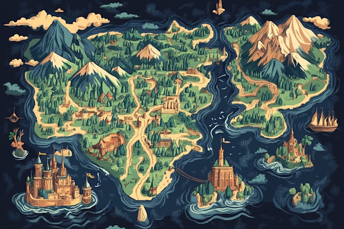 design unique vector map illustration or street map