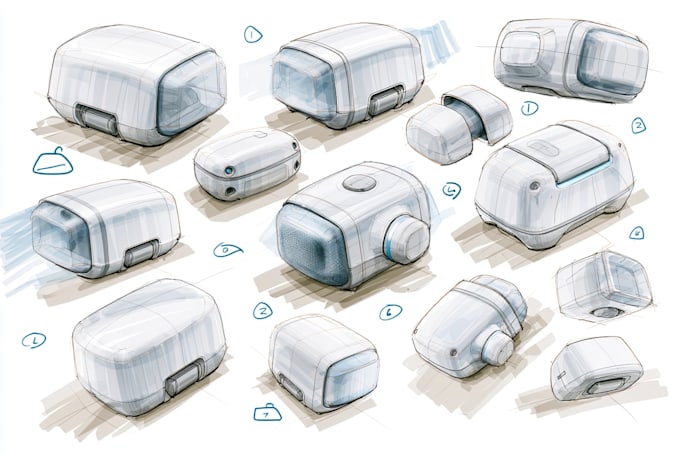 sketch a product design idea
