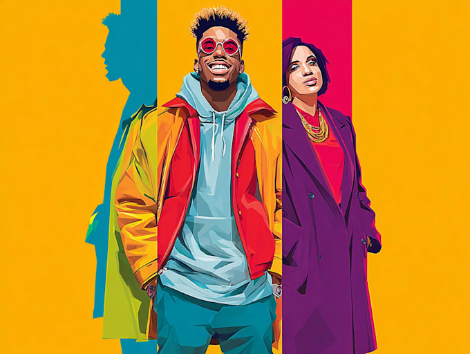 draw vector pop art illustration