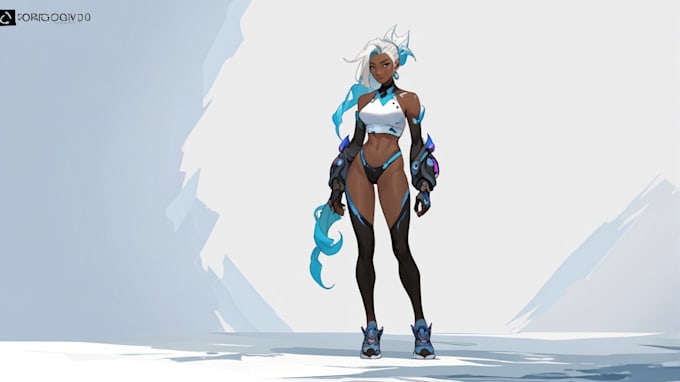 make a character illustration in a fantasy world