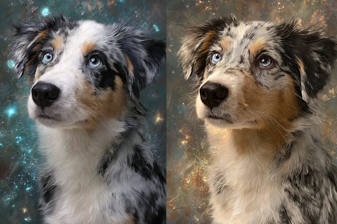 illustrate a disney pet portrait