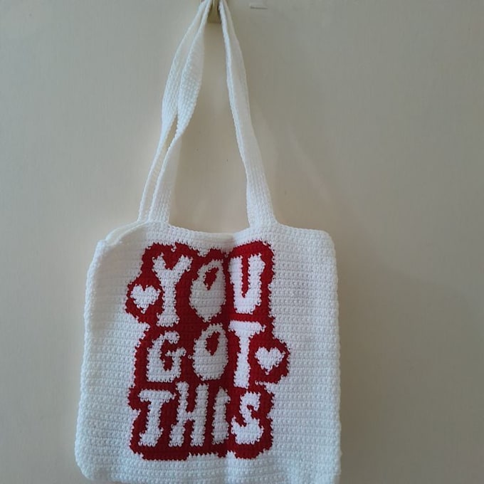do custom crochet bags and artsof tapestry and mosaic items