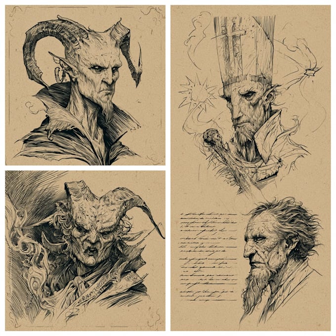 design fantasy horror and fantasy horror character