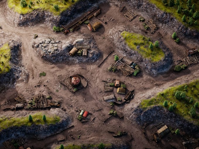 create fantasy map illustration arts