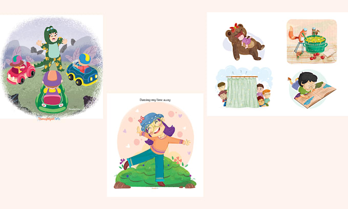 illustrate for your children book or educational app