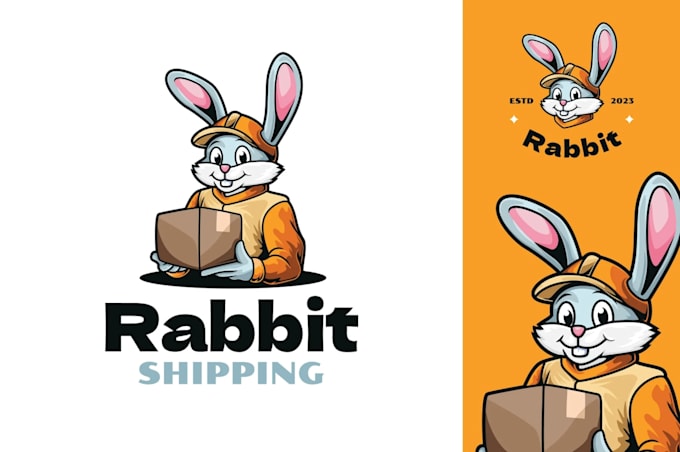 create a modern animals, courier logo with custom concepts