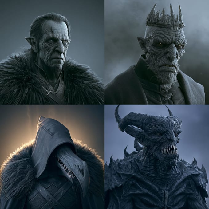 design fantasy horror and fantasy horror character