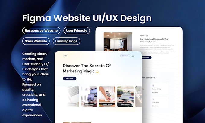 do figma website design, figma website ui ux design, and website design