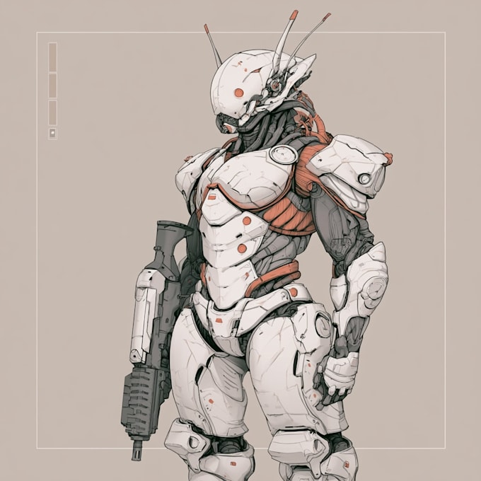 illustrate your mecha, robot and armored characters