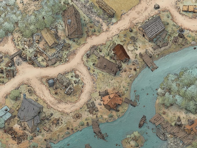 custom illustrated map for your business or project