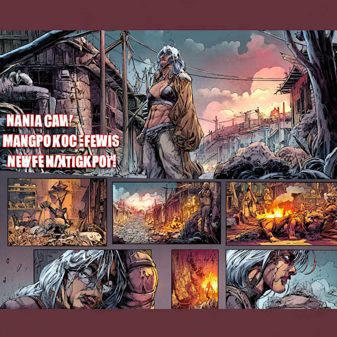do a comic book illustration, comic graphic novel art
