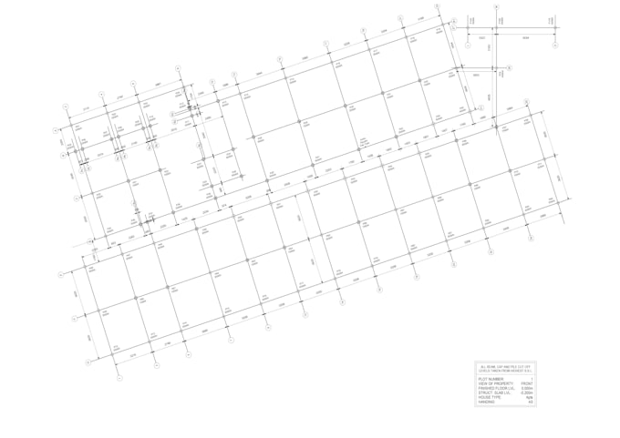 do pile and beam structural foundation system drawings
