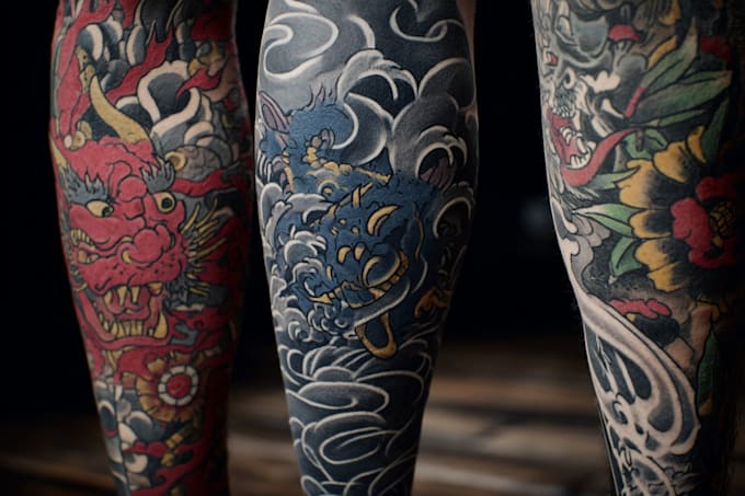 make a traditional japanese irezumi tattoo
