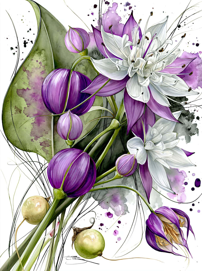 draw a botanical illustration