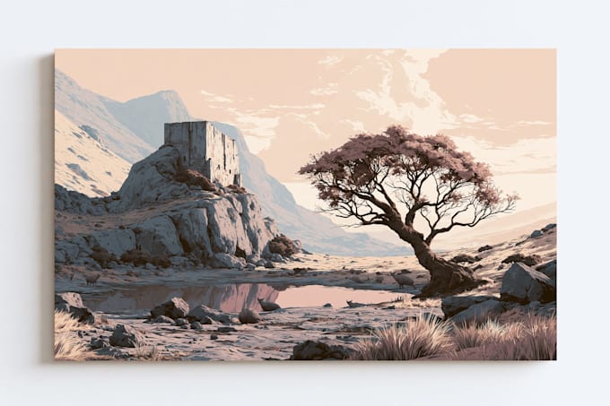 do fantasy landscape illustrations