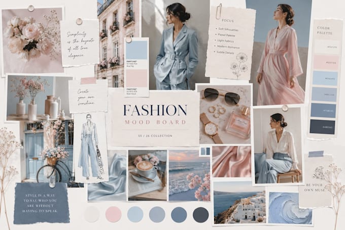 create fashion moodboard trend forecast and concept board