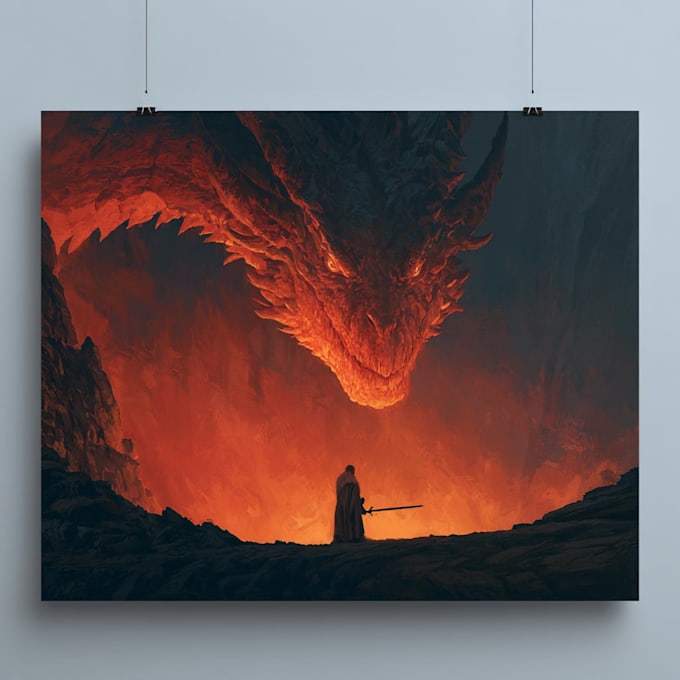 make a fantasy  custom illustration and background