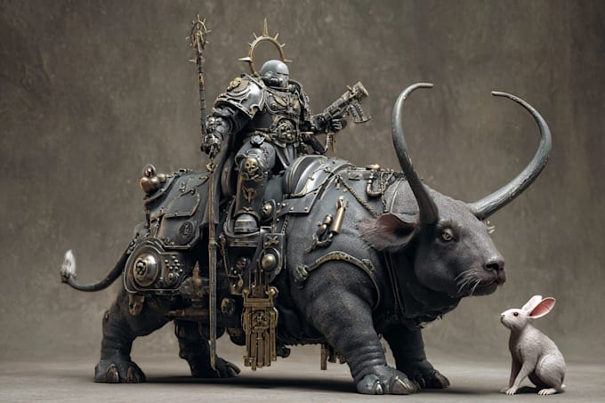 illustrate your custom warhammer 40k oc, chapter master, or grimdark hero