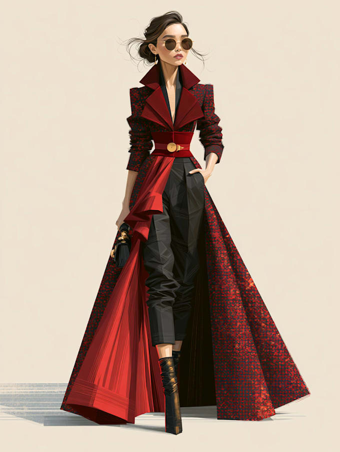 draw a fashion illustration