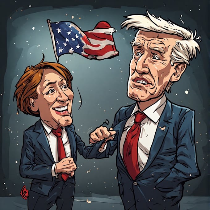 do a political cartoon art