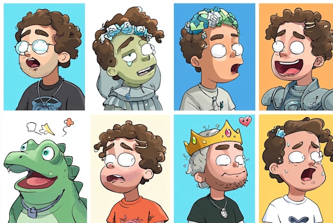 draw stickers for telegram of characters