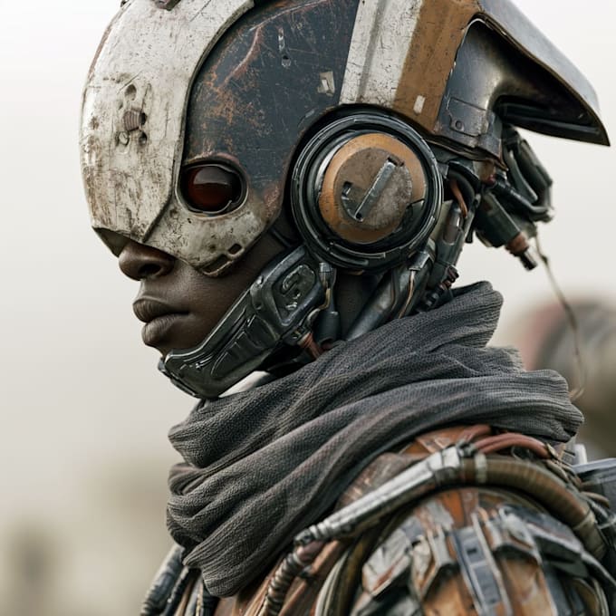 sci fi character illustration or sci fi character