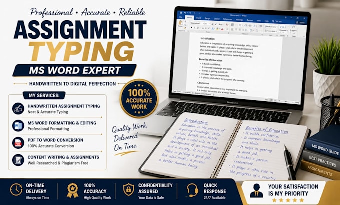 do assignment typing, ms word formatting