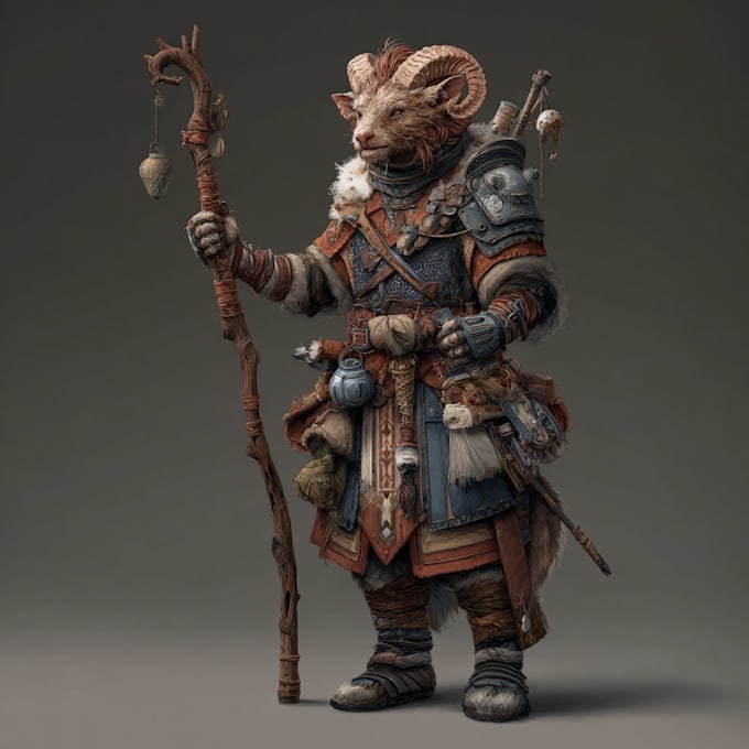 create fantasy character art for games and stories