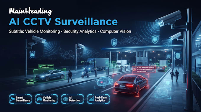 develop cctv video analytics, face recognition and vehicle surveillance system