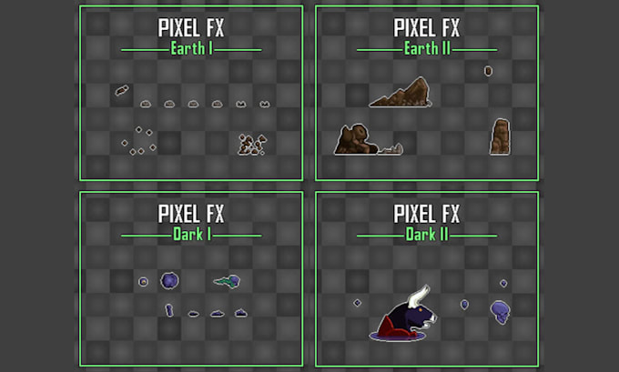 create pixel art vfx magic effects spell animation particle effect game assets