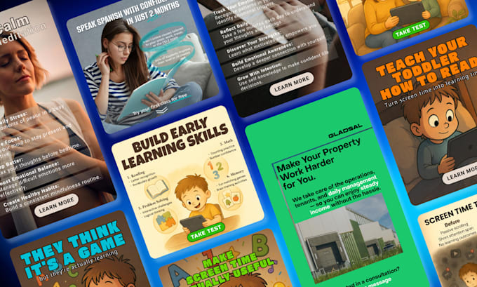design high converting meta ad or ad image