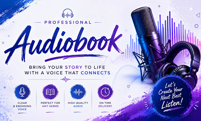 be your professional audiobook narrator