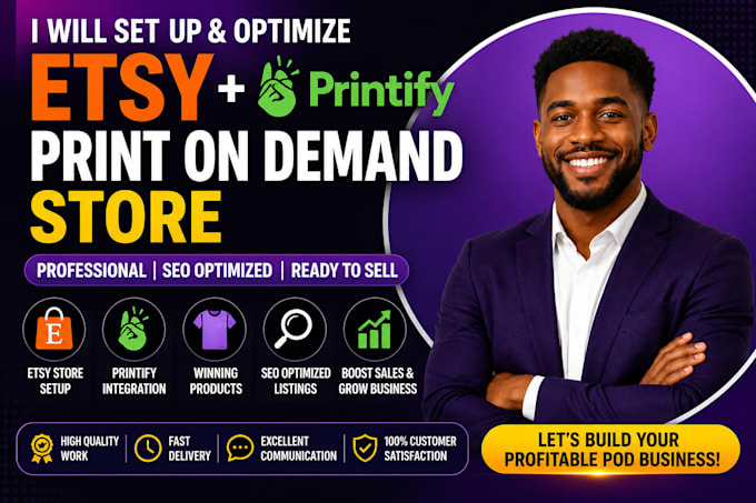 create and optimize your etsy printify print on demand store