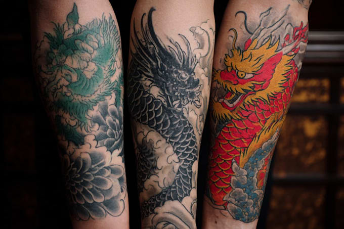 design a custom japanese or realistic tattoo