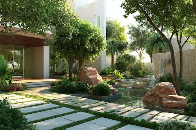 do landscape designing home garden high quality renderings
