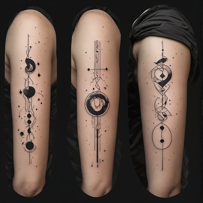 design a modern and minimalist tattoo design