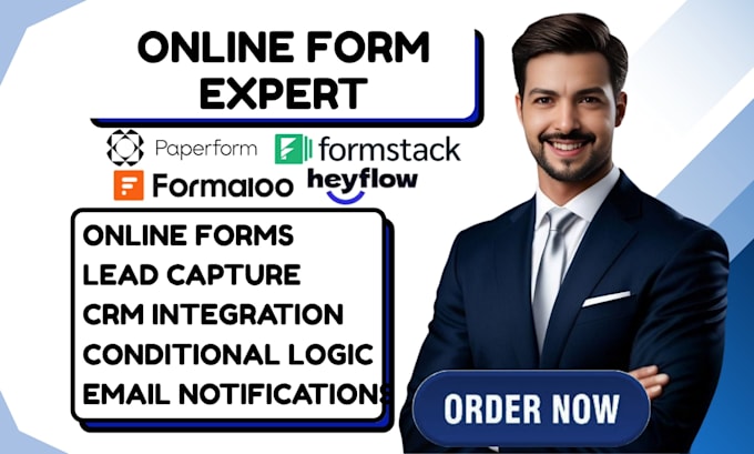 create online forms formstack paperform formaloo heyflow questionnaire custom