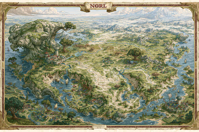 draw a map illustration for your project